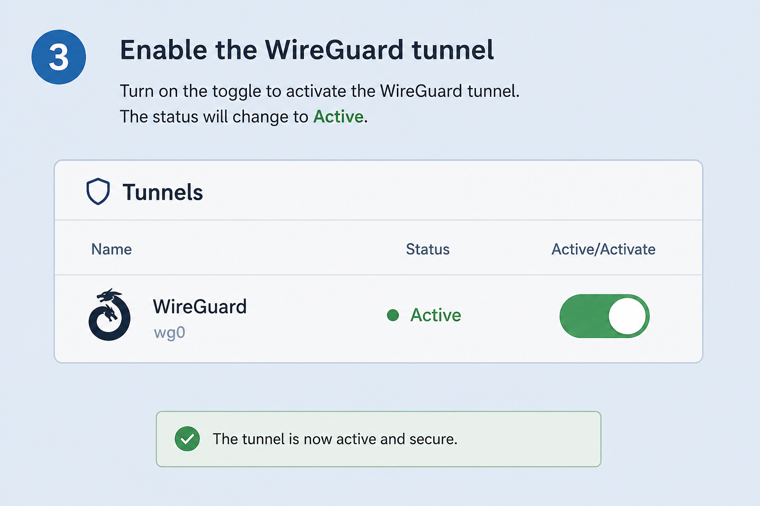 Activate VPN